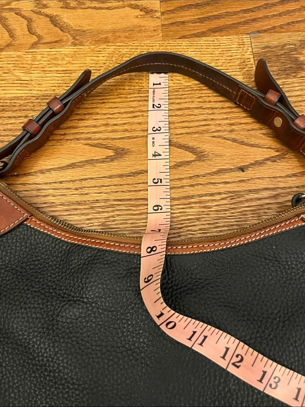 Dooney & Bourke Hobo Shoulder Bag Navy Pebbled Leather K10716120